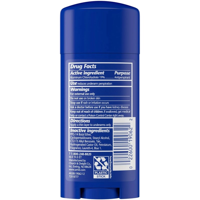 ARRID XX Anti-Perspirant Deodorant Solid Regular 2.70 oz (Pack of 5)