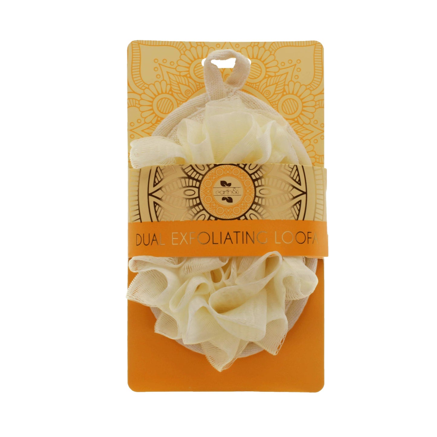 Earth & I - Dual Side Exfoliating Loofah for Fast and Effective Deep Cleaning, Loofah Body Scrubbers, Face Exfoliator Pad, Wash Sponge for Showering, Bath Loofahs, Travel Body Scrubber, lufas lofa