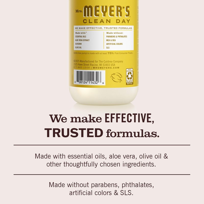 MRS. MEYER'S CLEAN DAY Hand Soap, Daisy Scent, 12.5 Fl Oz Bottle