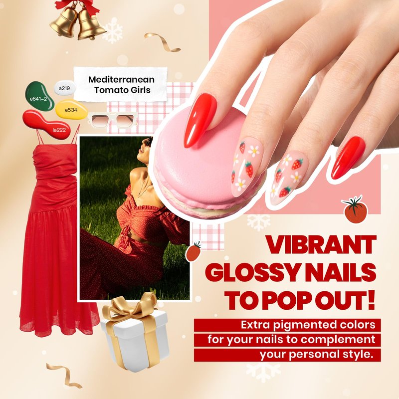 Beetles Summer Gel Polish Kit - Chic Outfits Collection 25 Colors Polish Set, Brown Purple Nude Red Black Color Gel Nails with 3Pcs Base Top Coat Soak off Uv Gel Manicure Kit Gift for Women