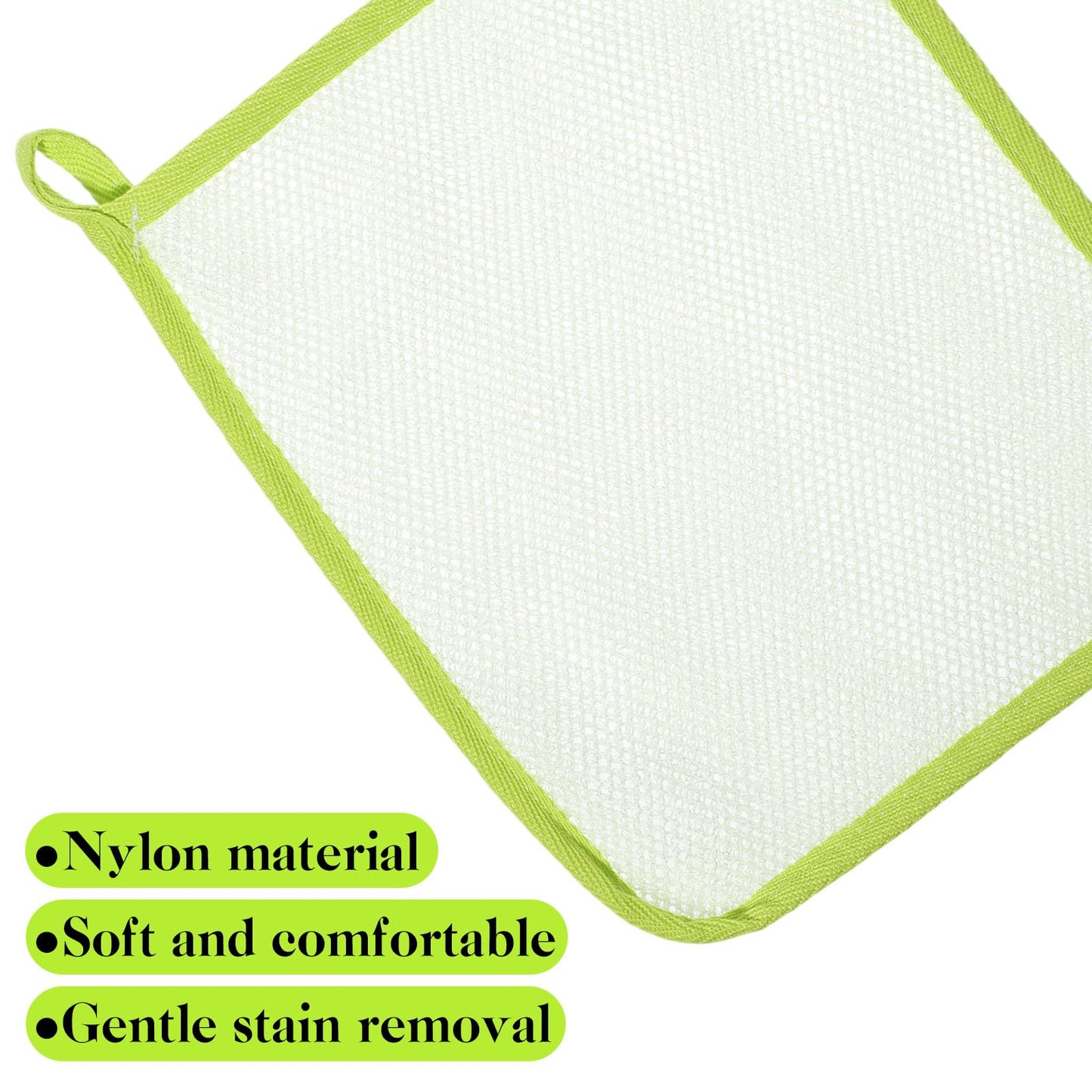 4 PCS Exfoliating Washcloths, Bath Scrub Cloths Net Wash Towels, Exfoliate Bath Towel Cloths for Women Man Deep Cleaning Face Body