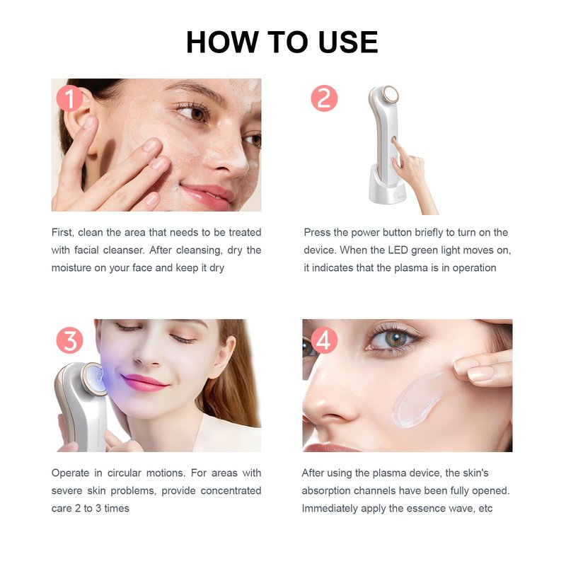 iMESA Plasma Face Device, Plasma Skin Device, Plasma Facial Device, Ozone Facial machine, Acne Machine for Face for Acne Removing, Anti-Wrinkle,Brightening,Tightening