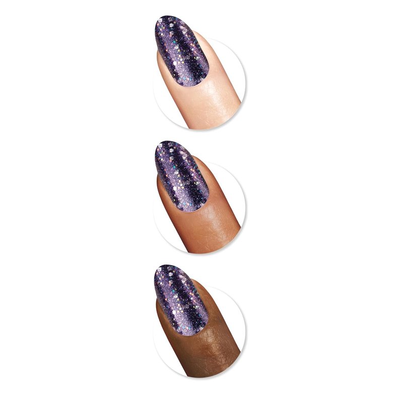 Sally Hansen Insta-Dri Nail Polish Top Coat - Quick Dry, Streak-Free Shine | Shimmery Purple Finish