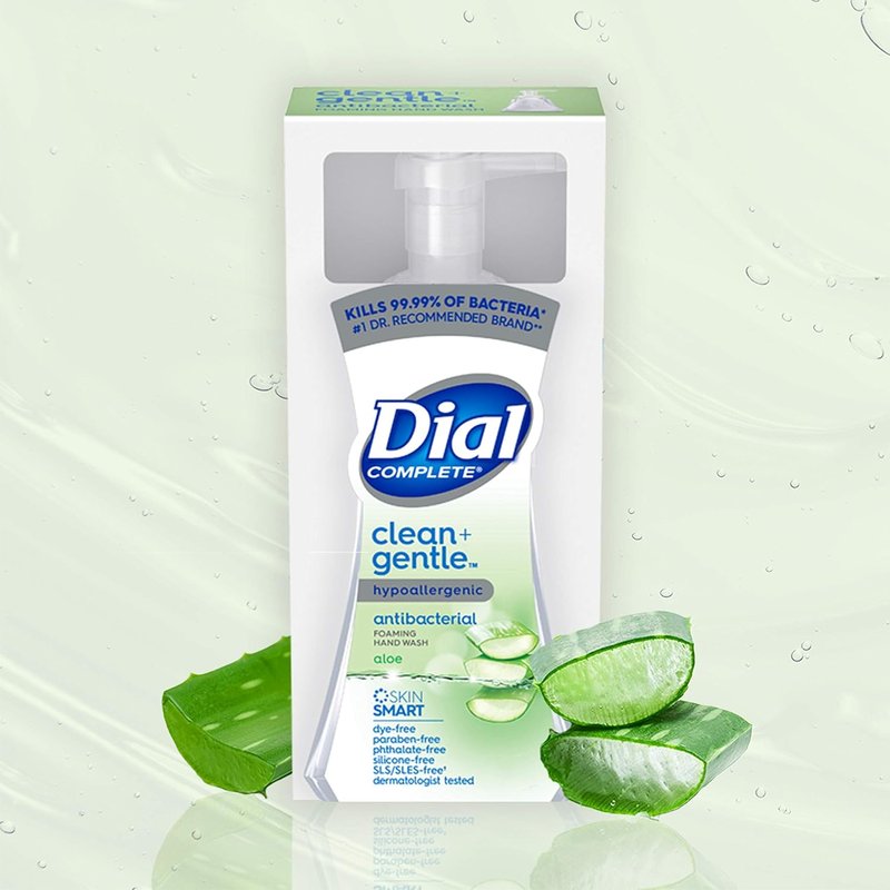 Dial Complete Antibacterial Foaming Hand Wash - Aloe Scent, 7.5 Fl Oz | 8 Count Case