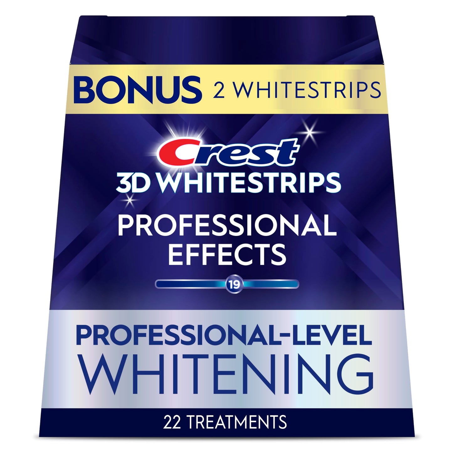 Crest 3D Whitestrips Professional Effects – Teeth Whitening Kit, 22 Treatments (20 + 2 Bonus), Each with 1 Upper/1Lower, 44 Strips – Crest 3DWhite Teeth Whitening Strips (Pack of 8)