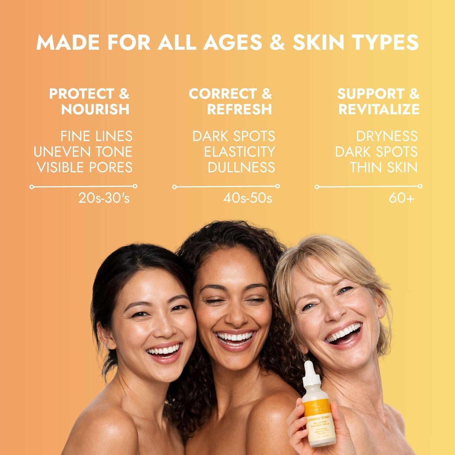 All-in-One Glow Serum for Face – Hydrating Milky Serum with Niacinamide & Hyaluronic Acid for Dewy, Plump, Glowing Skin – 2 oz