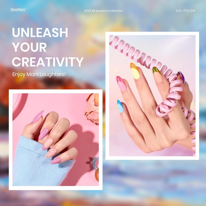 Beetles Summer Gel Polish Set - 32 Vibrant Colors with Base & Top Coat | Perfect Nail Art Gift for Women