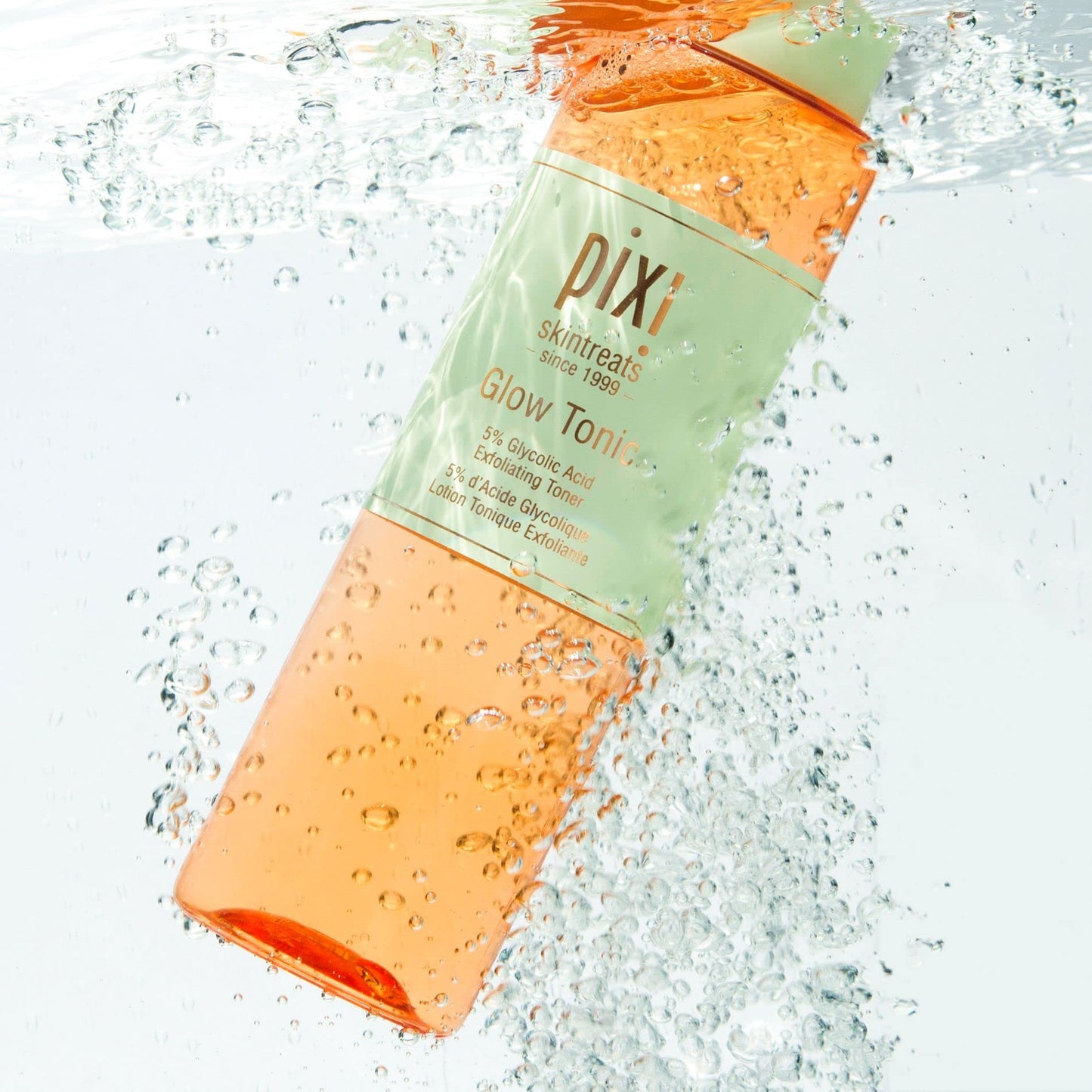Pixi Glow Tonic Exfoliating Face Toner with 5% Glycolic Acid, Ginseng and Aloe Vera, Alcohol-Free Pore-Refining Toner for Radiant Skin, 8.5 fl oz / 250 ml