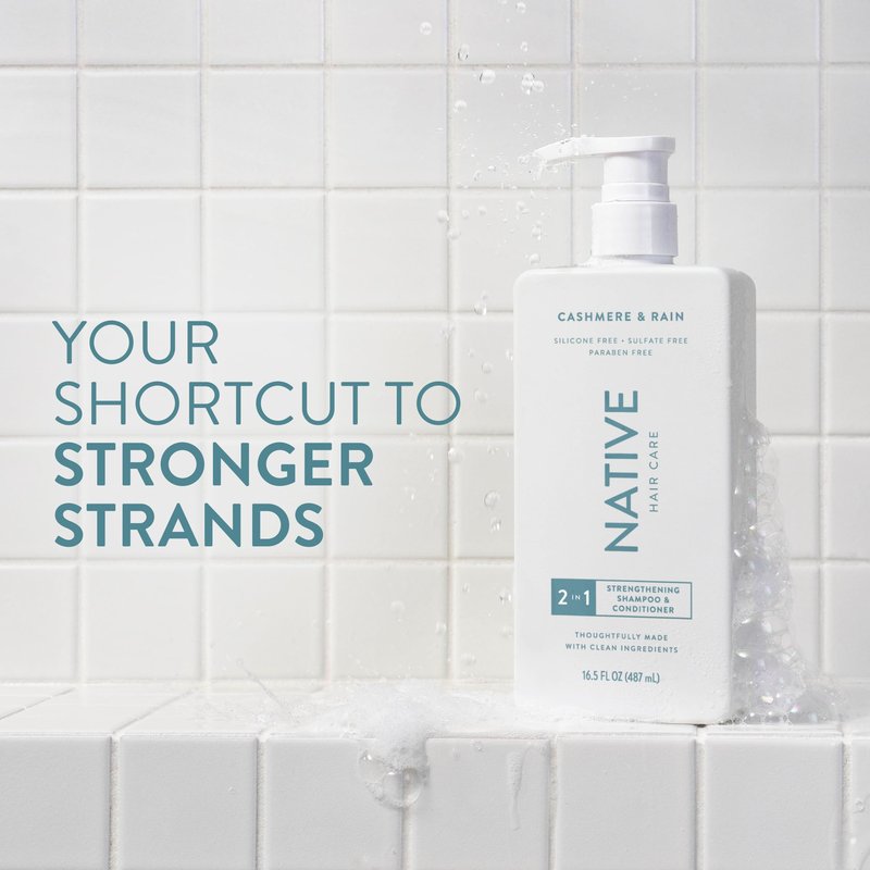 Native Stengthening 2-in-1 Shampoo & Conditioner Cashmere & Rain 16.5 fl Oz.