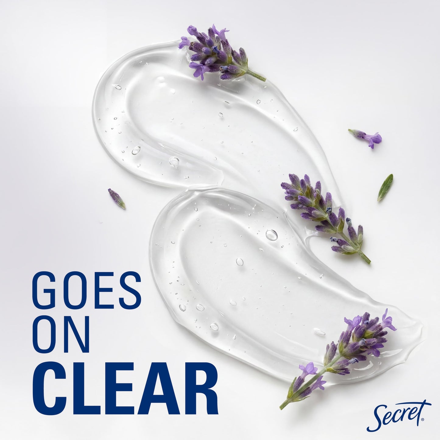 Secret Fresh Antiperspirant Deodorant for Women, 72hr Breathable Sweat & Odor Protection, Instant Freshness & Gentle, PH Balancing Minerals, Clear Gel, Relaxing Lavender Scent, 2.6 oz (Pack of 2)