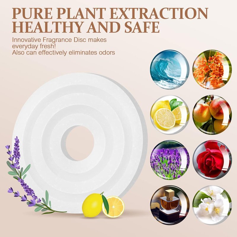 Demissle Fragrance Disc Pads - Scented Towel Warmer Refills | 48 Pcs in 8 Invigorating Flavors