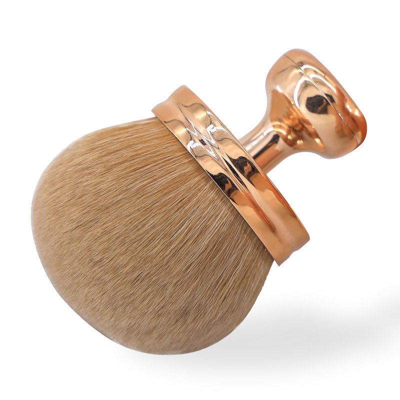 Body Makeup Brush - Extra Large Kabuki Brush for Self Tanner & Bronzer | 74mm Wide Head, Oval Design with Drawstring Bag