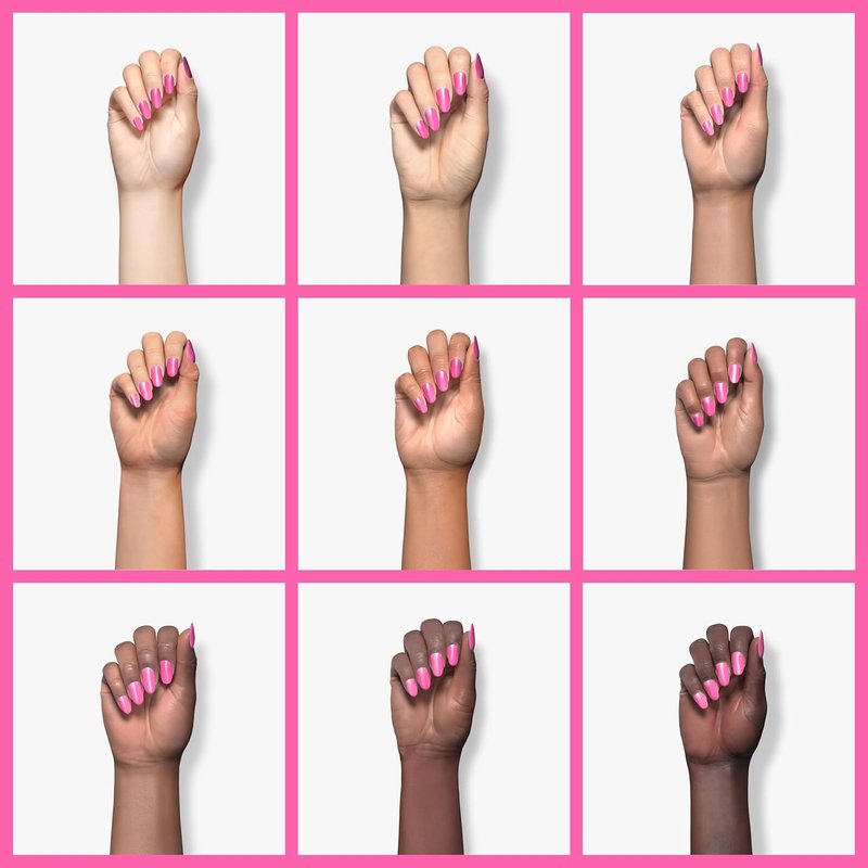 ILNP Pixel Pink Nail Polish - Vivid Pink Cream Finish | Long-Lasting Formula