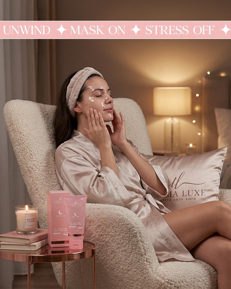 Collagen Overnight Wrapping Peel Off Facial Mask Pack - Elasticity & Hydration Care, Reduces Sagging & Dullness - Hydrolyzed Collagen For Glowing Skin - Korean Skin Care, 2.53 fl.oz