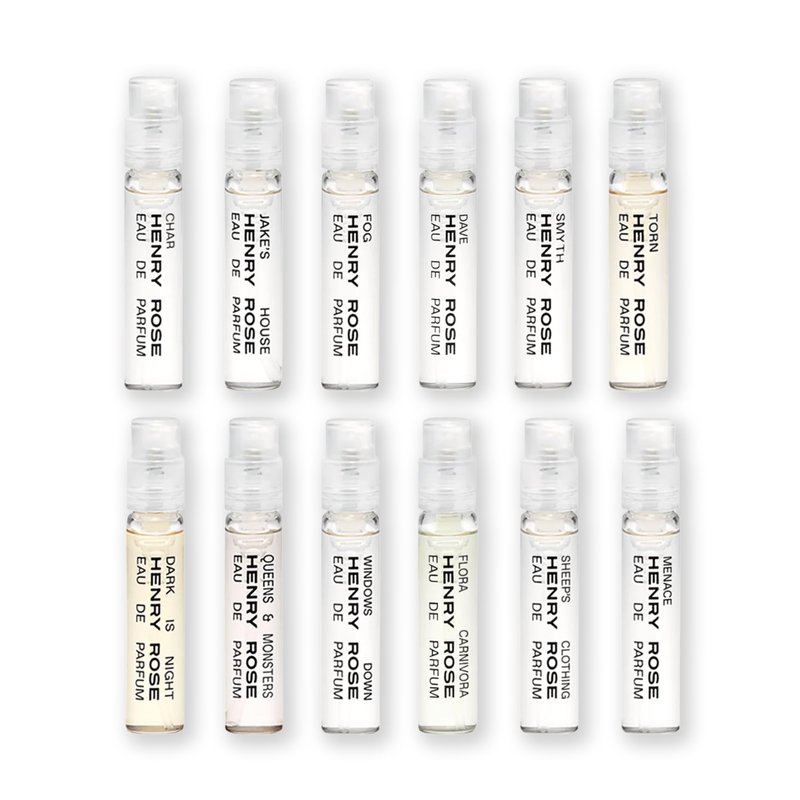 Henry Rose Full Collection Discovery Set - Travel Size Perfume Set with Clean, Gender-Inclusive Eau de Parfum Scents - Natural, Non Toxic, and Cruelty-Free Fragrance Gift (12 ct)