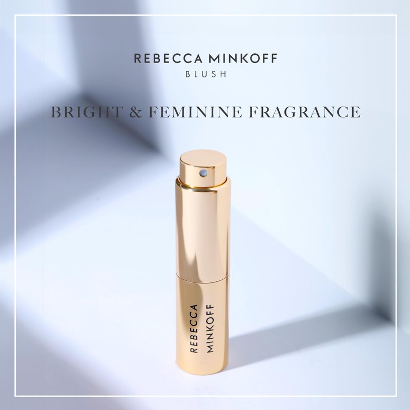 Rebecca Minkoff Blush - Mini Perfume for Women - Floral Fresh Women's Fragrance - Notes of Bergamot, Mandarin, Black Currant, Orange Flower - 0.47 oz