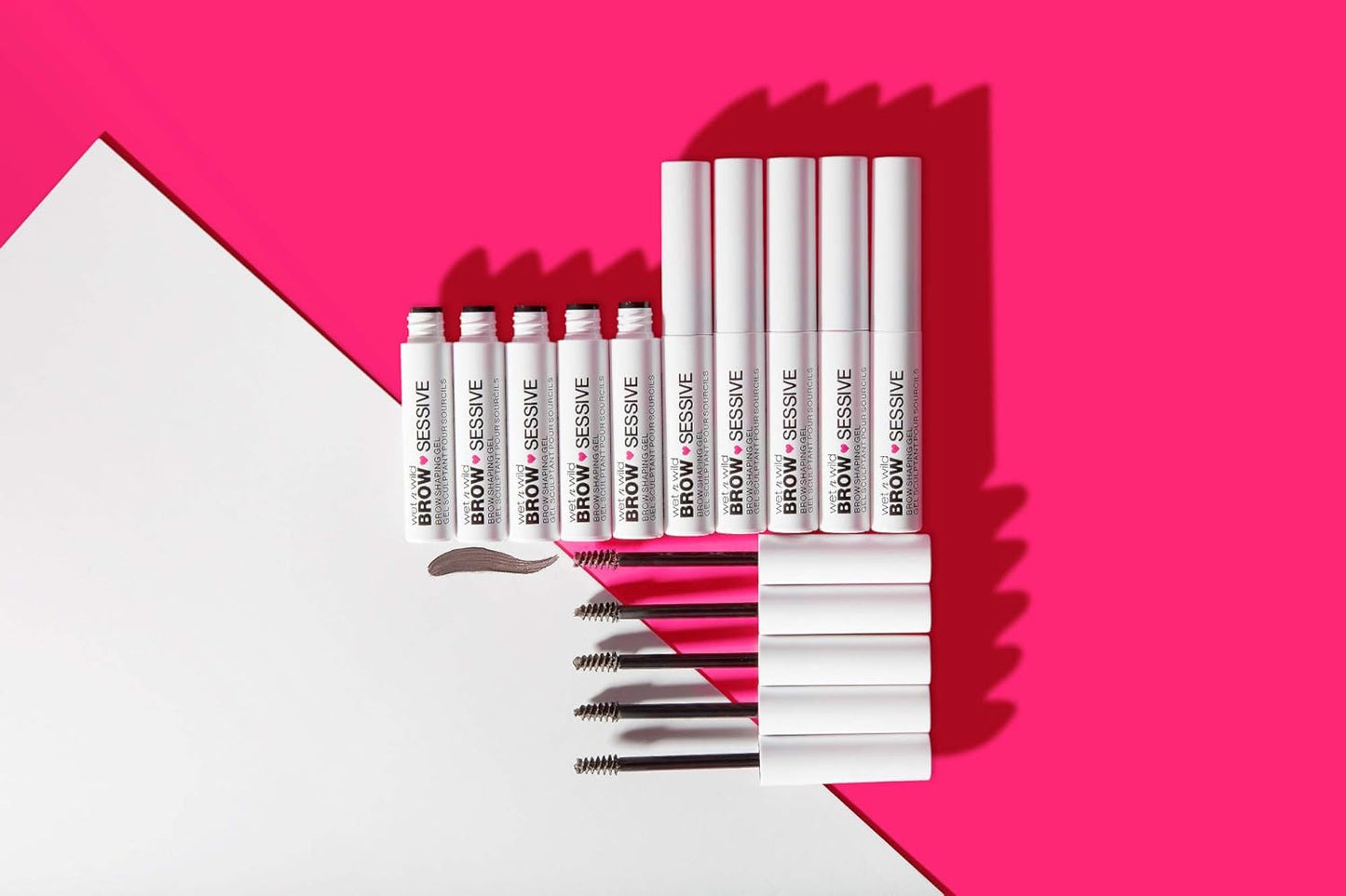 Wet n Wild Brow-Sessive Eyebrow Gel - Long-Lasting Brown Shaping Formula for Perfect Brows
