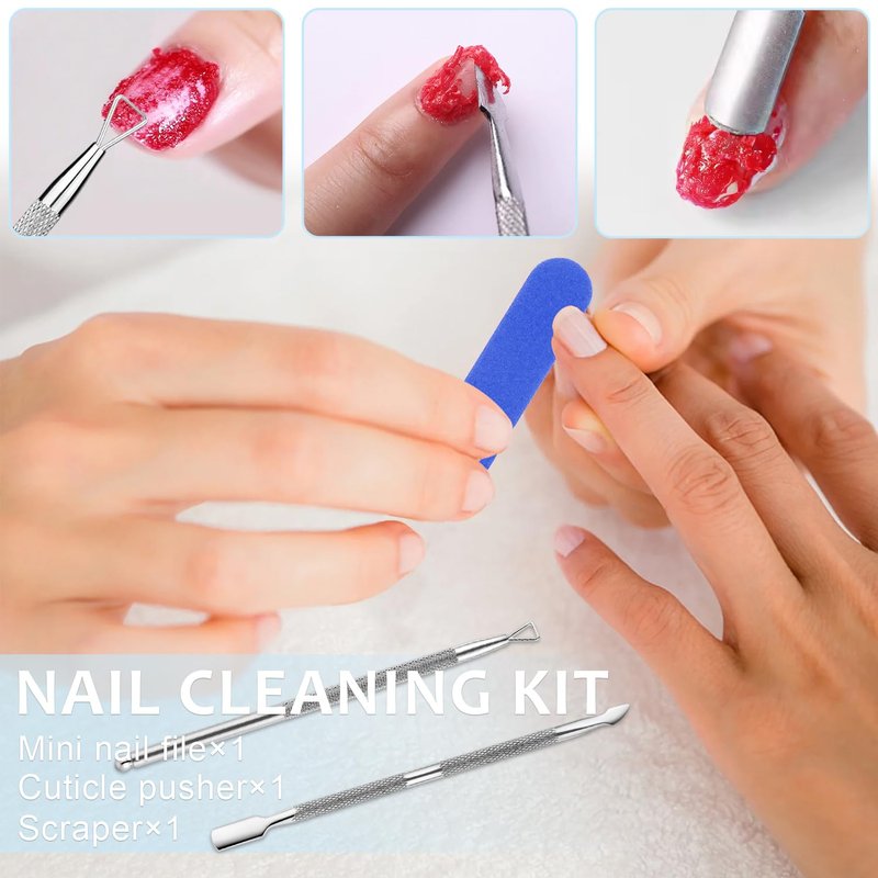Quick Remover for Gel Nail Polish, Magic Gel Remover Easily Remove Polish in 3min, No Soaking or Wrapping, Professional Nail Remover 15ml