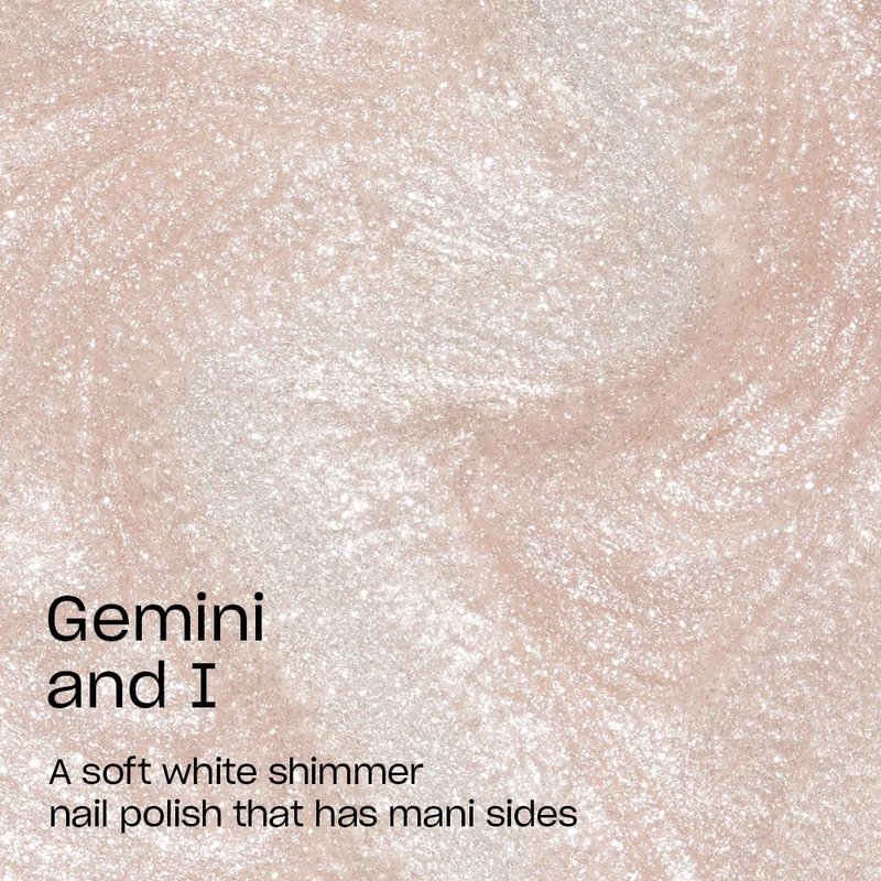 OPI Nail Lacquer Gemini and I | Sheer Soft Neutral Shimmer Chip Resistant Nail Polish | Big Zodiac Energy Collection