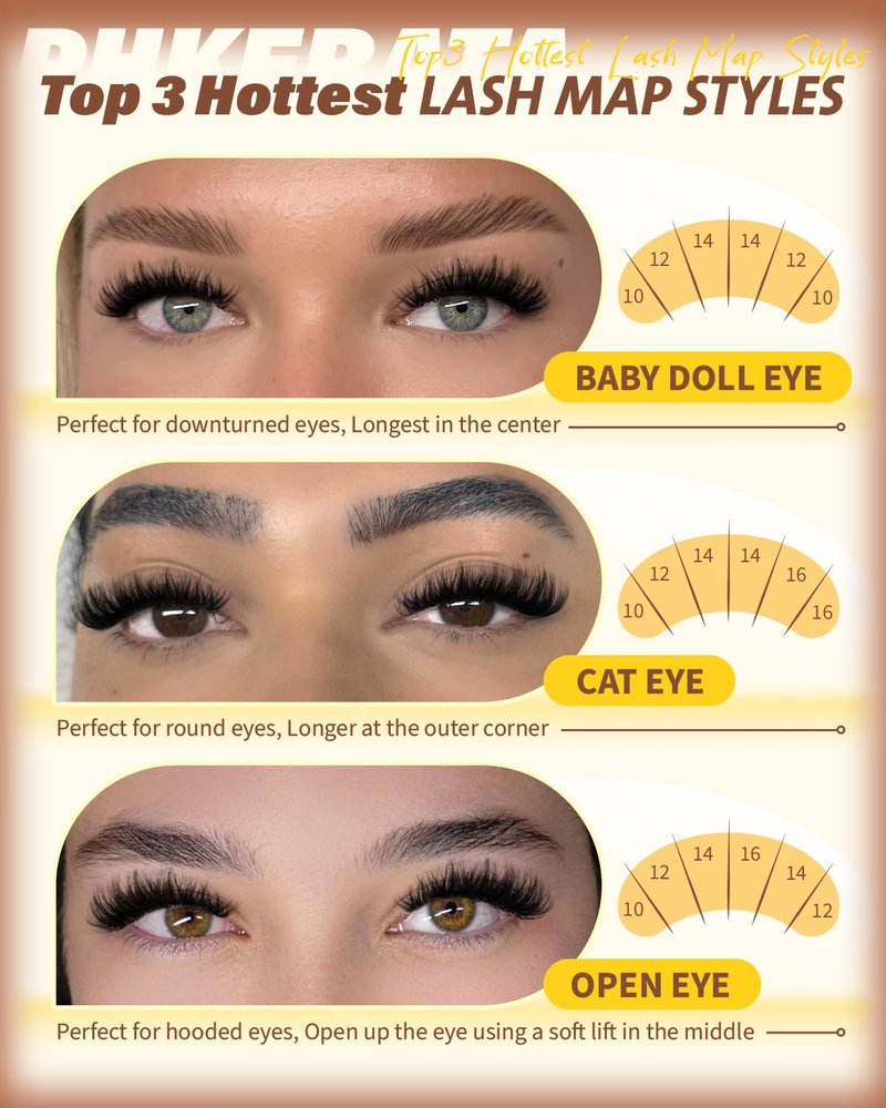 PHKERATA Fluffy Lash Clusters Kit D Curl Wispy Eyelash Clusters Kit, 3D Volume Cluster Eyelash Extensions Kit DIY Individual Lashes with Bond and Seal & Tweezers, 144pcs, 10-16mm