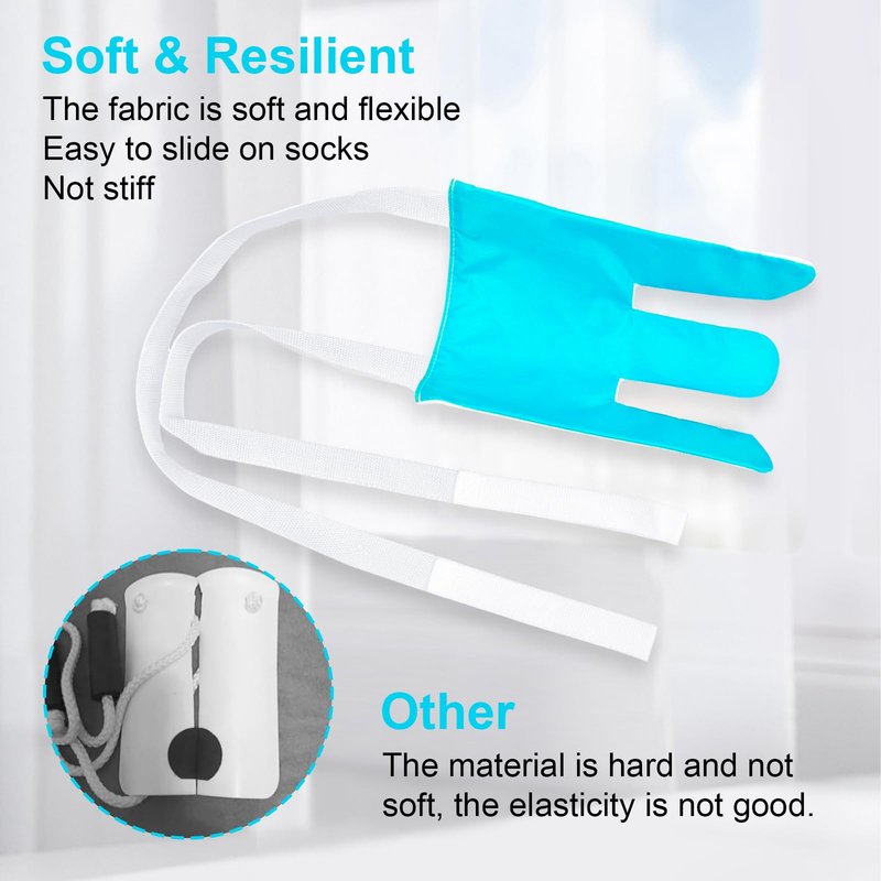 KkaFFe Sock Aid Device for Seniors, Sock Aids for Putting and Off Socks, Sock Helper for Pregnant Women and Disability, Easy On and Off Stocking Slider, Handicapped Avoid Bending Sock Assistant Device
