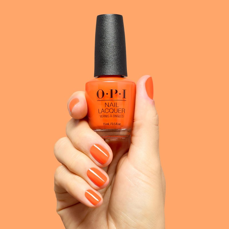 OPI Nail Lacquer Your Zestination Awaits | Sheer Warm Citrus Orange Yellow Crème Chip Resistant Nail Polish | Trip to the Brite Side | Summer 2026 Collection