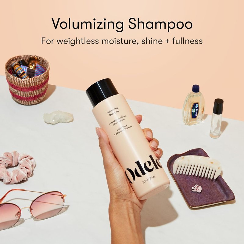Odele Volumizing Sulfate-Free Shampoo, Adds Moisture, Shine, and Fullness for Straight or Wavy Hair Types, 13 Fl Oz