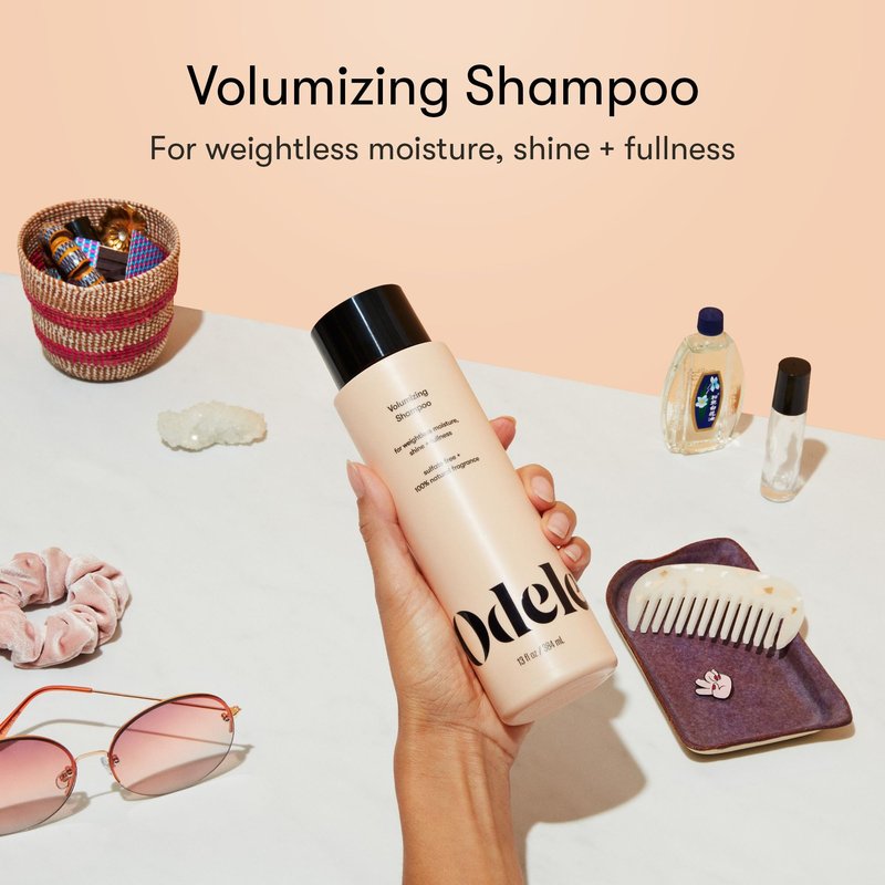 Odele Volumizing Sulfate-Free Shampoo, Adds Moisture, Shine, and Fullness for Straight or Wavy Hair Types, 13 Fl Oz