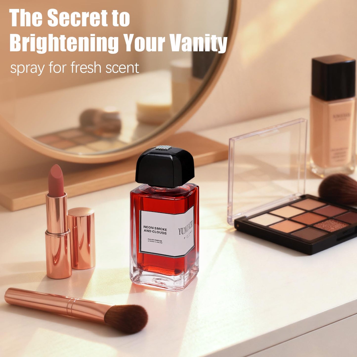 YUNXIYAZHU Eau de Parfum, Neon Haze, 3.4 fl oz, Sweet Gourmand Scent with Cherry, Vanilla for Women & Men