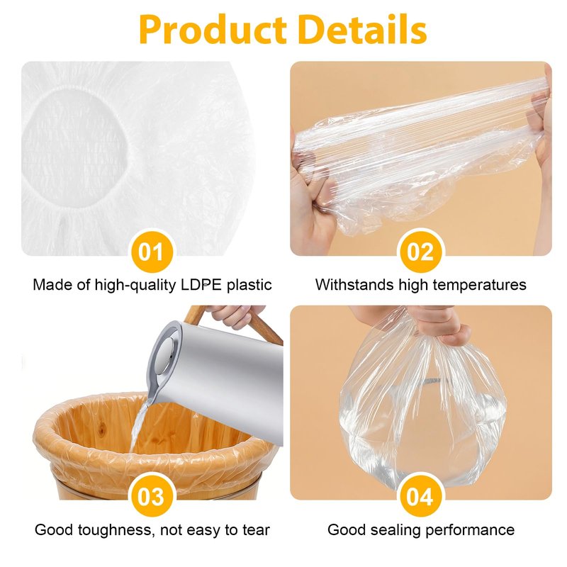 20 Pcs Transparent Disposable Pedicure Liners, Unbreakable Foot Pads for Foot Spa and Pedicure, One Size Fits Most with Elastic Band for Hotel, Home Use, Cleanliness and Hygiene in Pedicure Treatments