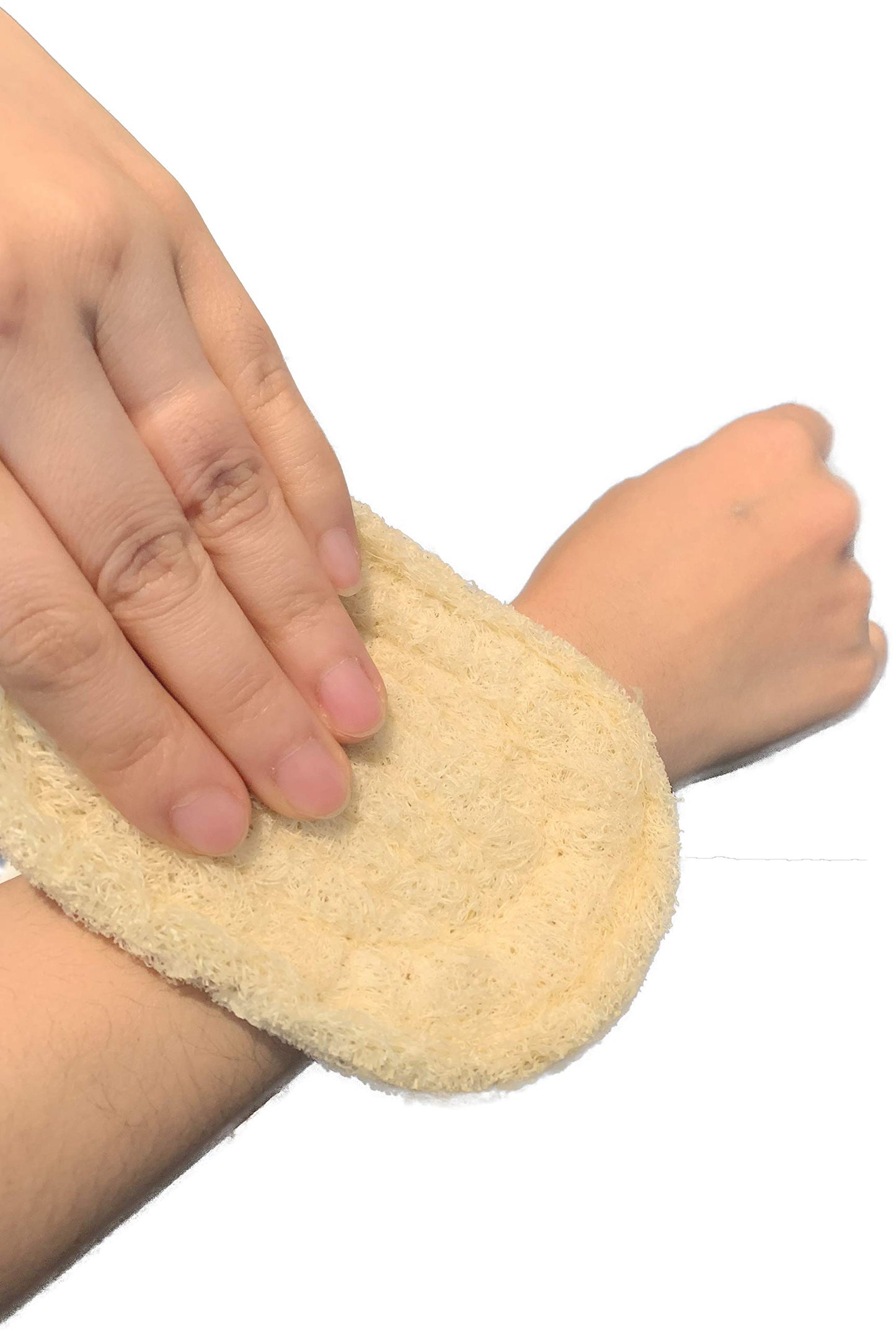 6PCS 100% Natural Exfoliating Loofah Multi-Function Soap Saver Bundle - Shower Scrubber Sponge Bath Brush - Soap Dish Soap Holder Accessory - Soap Mat Filling Piece - Pouch Holder for Shower Bath