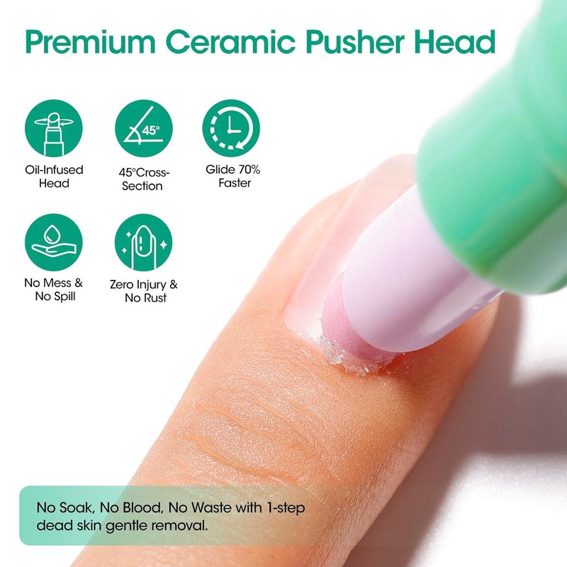 Gellen Cuticle Oil Pusher Pen - 6ml Nail Care Tool for Hangnails & Damaged Nails | Gentle Remover & Nourishing Ingredients