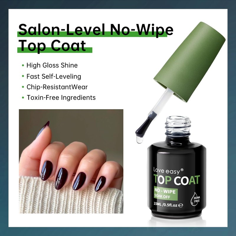 Hema Free Builder Gel by Love Easy - Hypoallergenic Base & Top Coat | Long-Lasting Adhesion (30+ Days) for Professional Nails