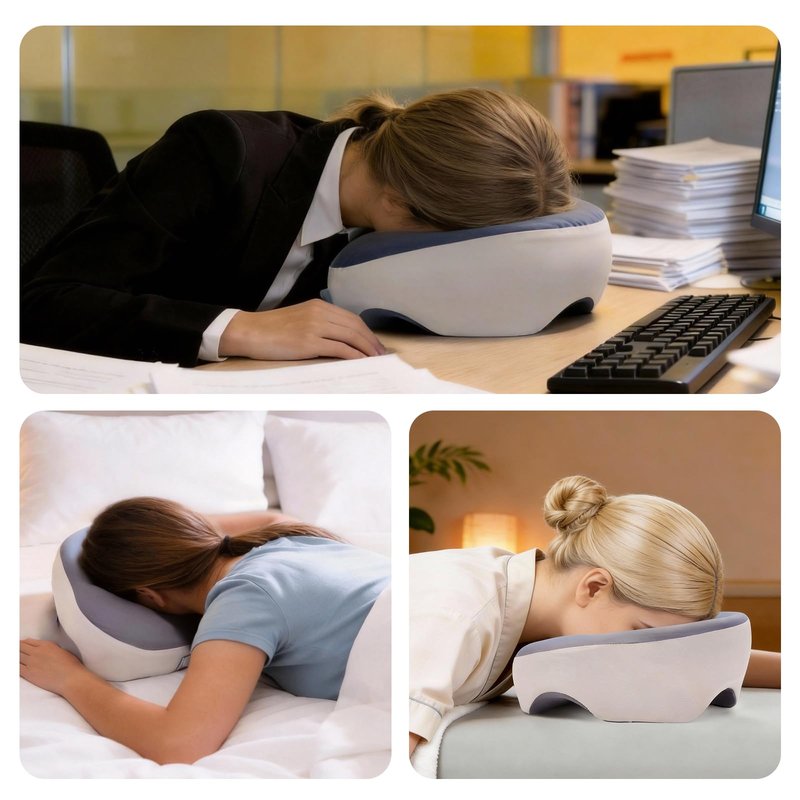 Avarstic Face Down Pillow for Sleeping & Eye Surgery Recovery – Bamboo Charcoal Memory Foam Prone Pillow with Adjustable Width & Triple Airflow Vents, Ergonomic Face Cradle for Vitrectomy, Massage