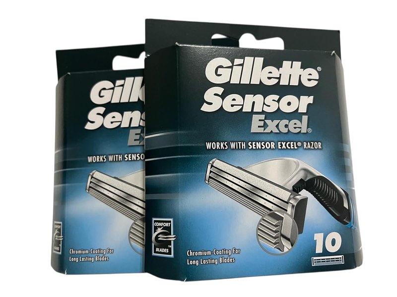 Gillette Sensor Excel Cartridges - 20 Count Pack | Superior Shaving Performance