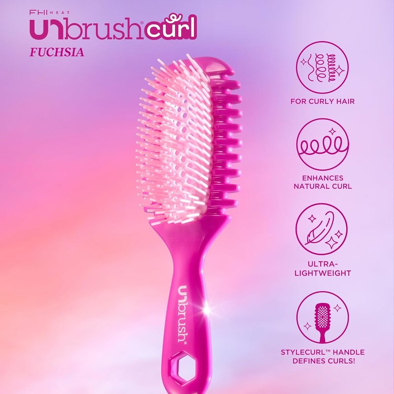 FHI Heat Curl Collection - Pain-Free Brushing & Curl Enhancing for Curly Hair | Ideal for Wet Use