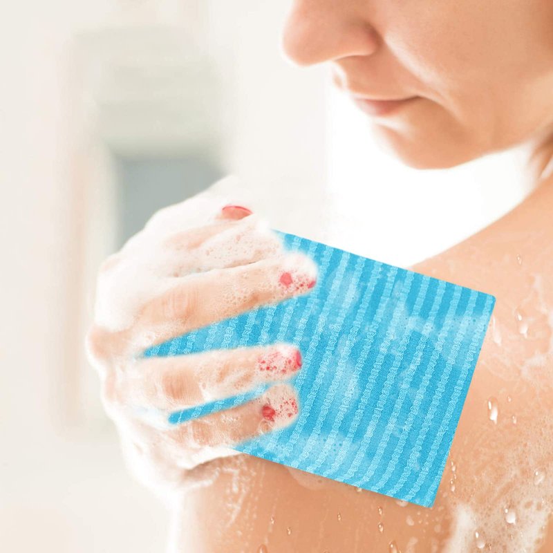 Linkidea 3 Pack Soap Bags for Soap Bars, Exfoliating Body Sponge, Drawstring Bath Soap Dish, Mesh Bag for Body Soap, Bulk Foam and Dry Soap Bags