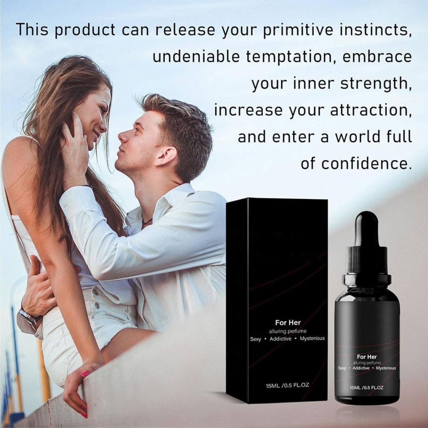 Skiennix Pheromone Perfume for Women - Long-Lasting Floral Jasmine & Rose Scent | 15ml Travel Size Attraction Oil