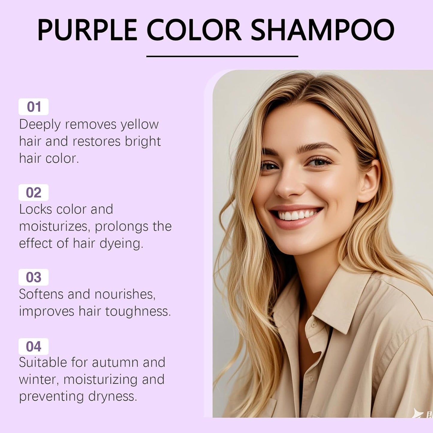 Skiennix Purple Hair Mask - Keratin Deep Conditioner & Toner for Blonde Hair | 100g/3.53oz