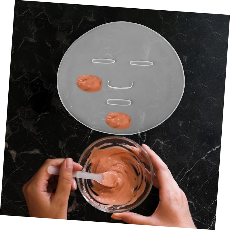 Uonlytech Reusable Silicone Facial Mask Tray 2-Pack for Diy Seaweed and Collagen Masks Makeup Tool 8.85X7.55 Inch for Home and Professional Salon Use