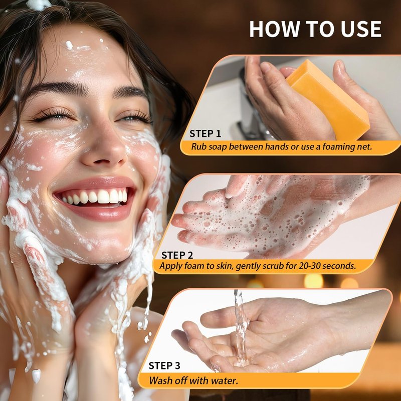 ceedoo Kojic Acid Soap for Dark Spot Remover Bars with Turmeric, Vitamin C, Retinol, Collagen with Hyaluronic Acid, Vitamin E, Shea Butter, Castile Olive Oil - 3.52 OZ x 2 Bars with Soap Holder & Bag