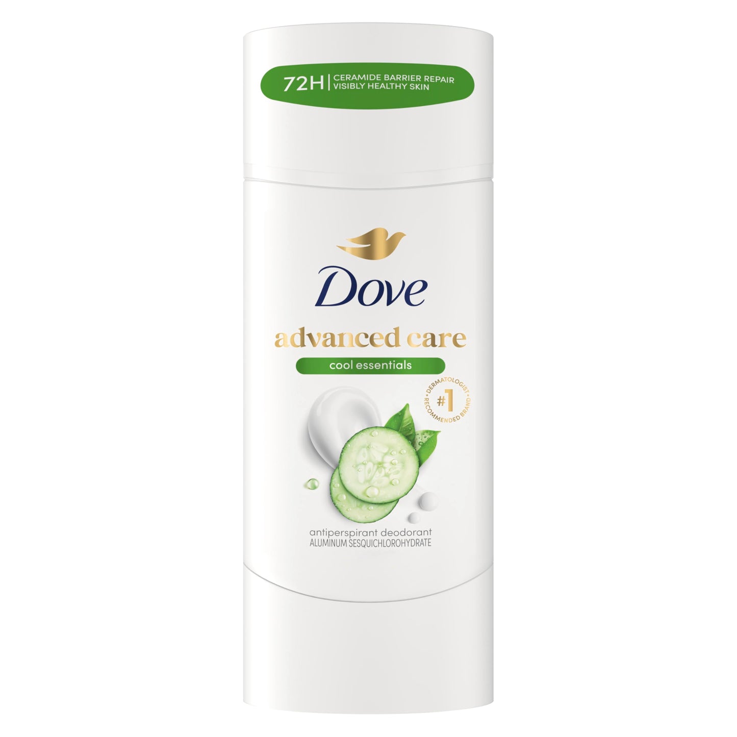 Dove Advanced Care Antiperspirant Deodorant for Women Cool Essentials 72 Hour Sweat & Odor Protection 2.6 oz