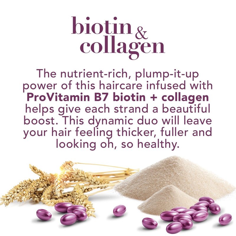 OGX Biotin & Collagen Conditioner - Nourishing Salon Size 25.4 Oz | Paraben & Sulfate Free