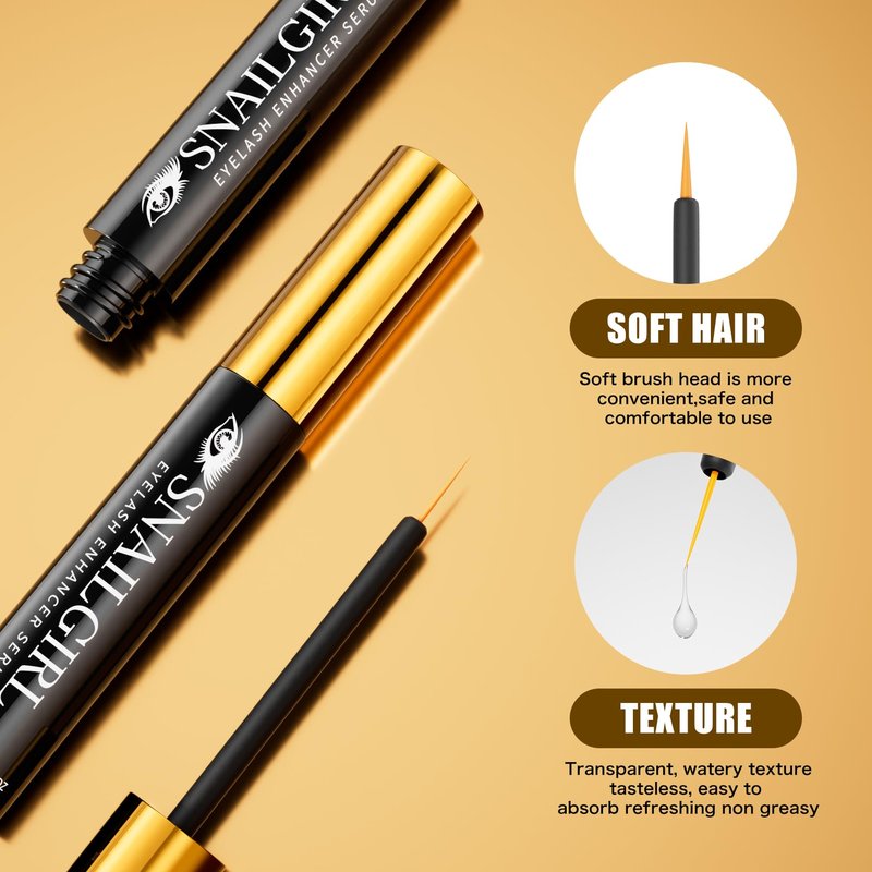 Lash Serum with Multi-Peptide & Botanical Antioxidants for the Look of Longer, Fuller Lashes - Formula to Support Healthy & Strong EyeLashes, Nourishing Eyelash Serum for Sensitive Eyes 4 ml