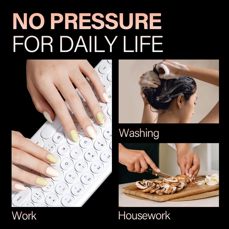 AILLSA Short Stiletto Nail Tips 504PCS Clear Full Cover Soft Nail Tips Gel Fake Nails Tips Preshaped Press on False Gelly Tips for Nail Extension DIY Home Salon Gift, 10 Sizes