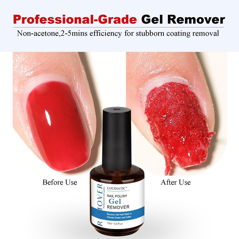 Gel Nail Polish Remover – Fast, No Soak & No Foils, Safe for Natural Nails, Healthy, Low Odor, Quick Gel Removal in 2-5 Minutes – For Nail Polish & Nail Art, At-Home Manicure Solution