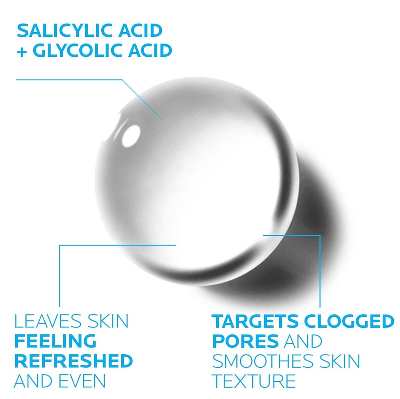 La Roche-Posay Effaclar Acne Toner - Salicylic & Glycolic Acid | Pore Refining Solution for Oily Skin