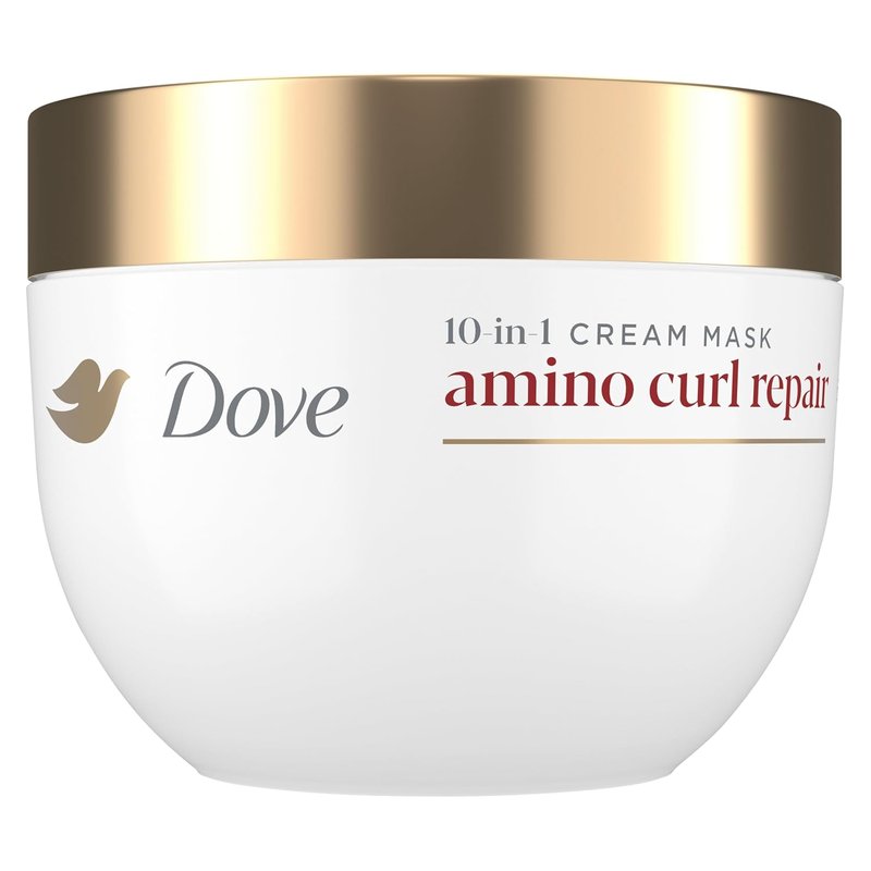 Dove Hair Amino Curl Repair Cream Mask - 10-in-1 Treatment for Curly Hair with Bio Protein & Jojoba Oil | 9.2 fl oz