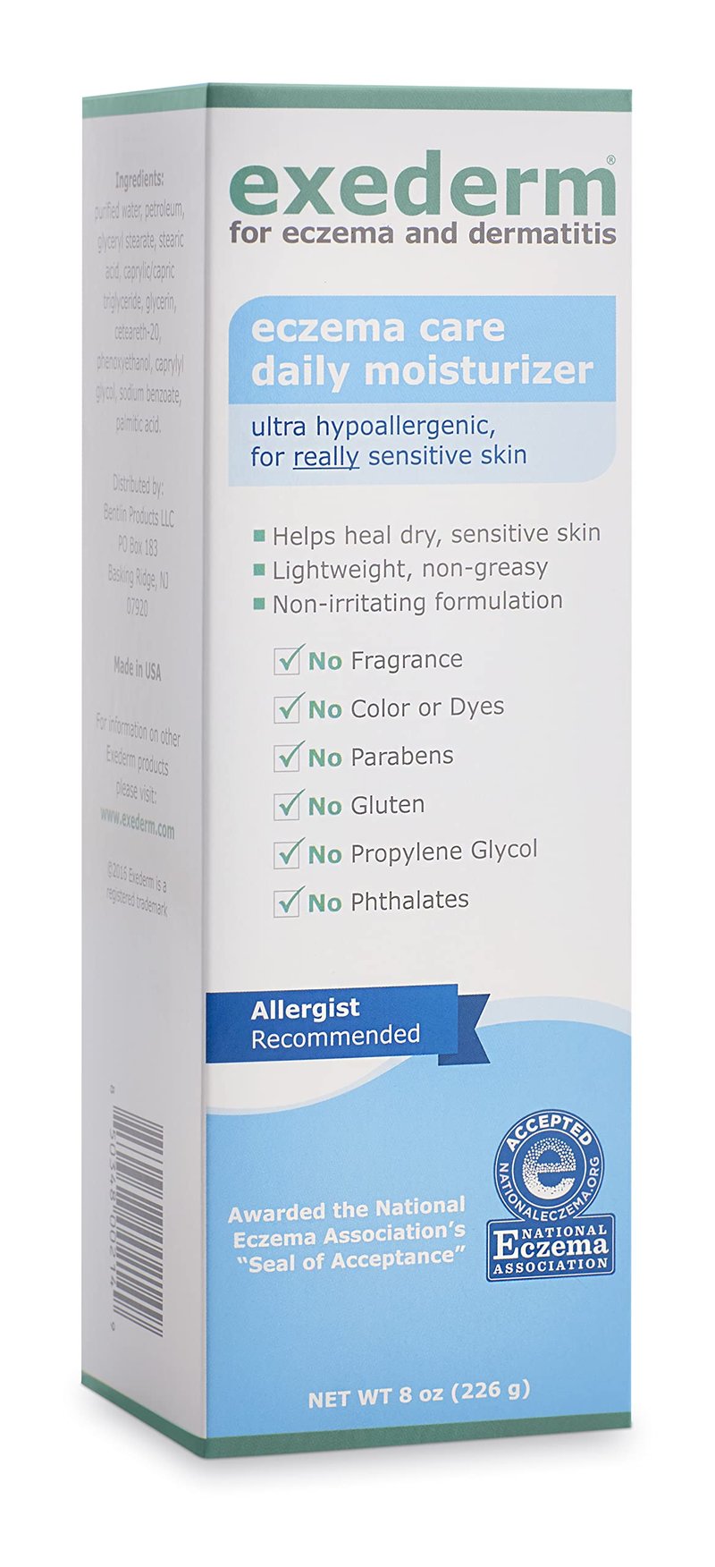 Exederm Intensive Daily Moisturizer for Eczema & Dermatitis (8oz)
