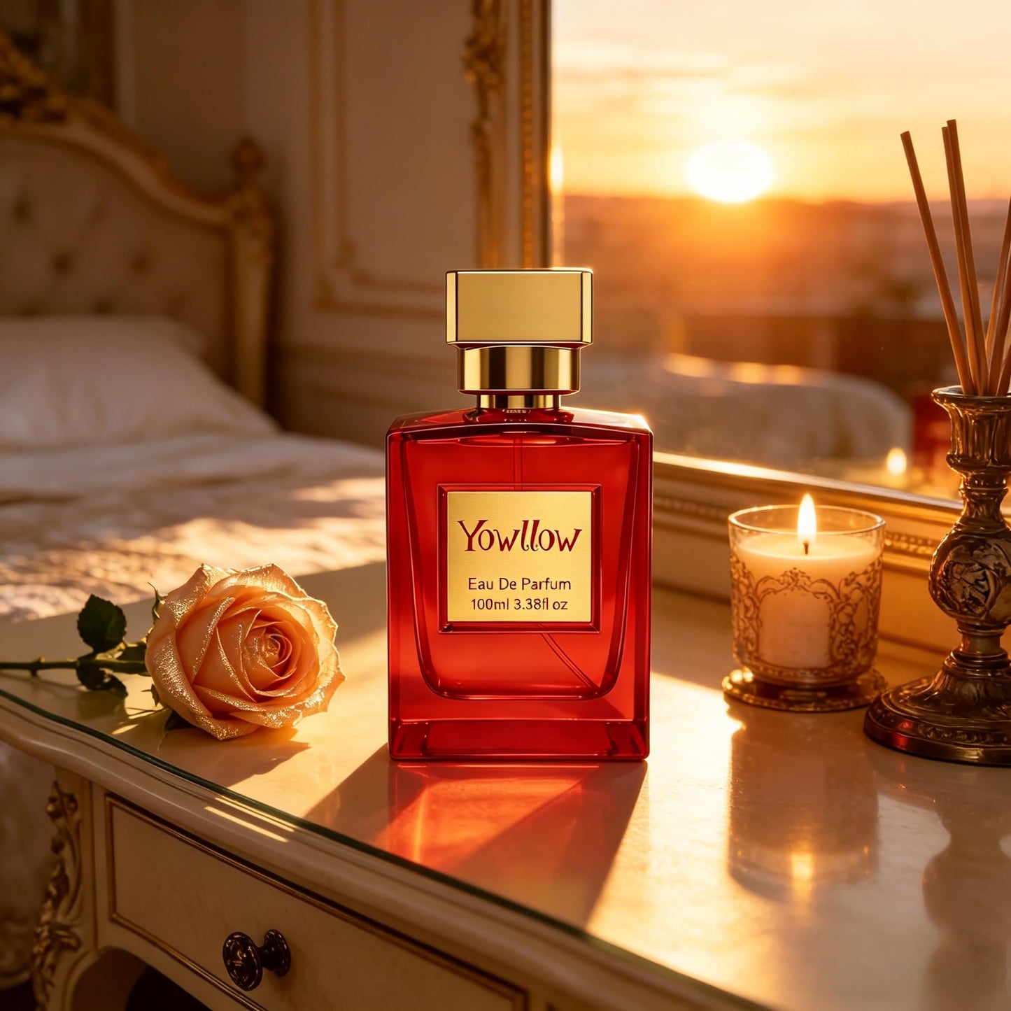 Yowllow Womens Eau de Parfum - Floral Marshmallow Inspired by byK.aya.li #81 - Long Lasting & Pure Feminine Perfume - Luxury Fragrance Spray for Ladies 3.4 Fl Oz/100ML